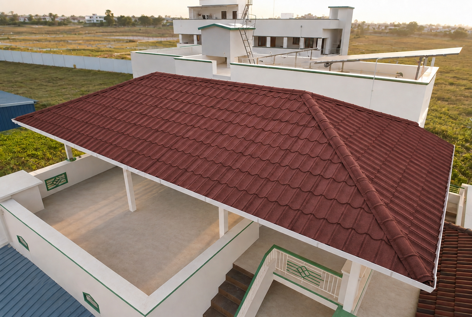 ROOFi Terracotta Red stone coated roof tile